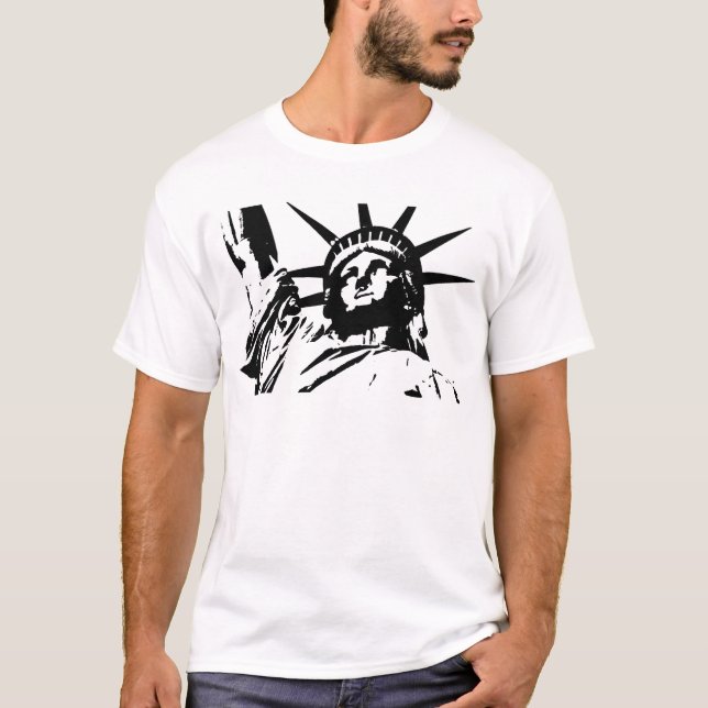Pop Art Statue of Liberty T-Shirt (Front)