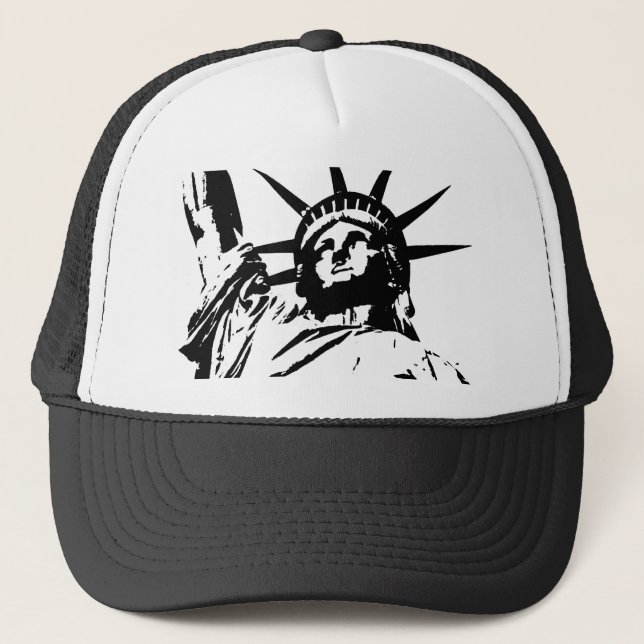 Pop Art Statue of Liberty Trucker Hat (Front)