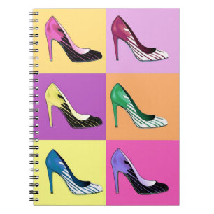Pop Art Stiletto Pumps / Shoes / High Heels Notebook