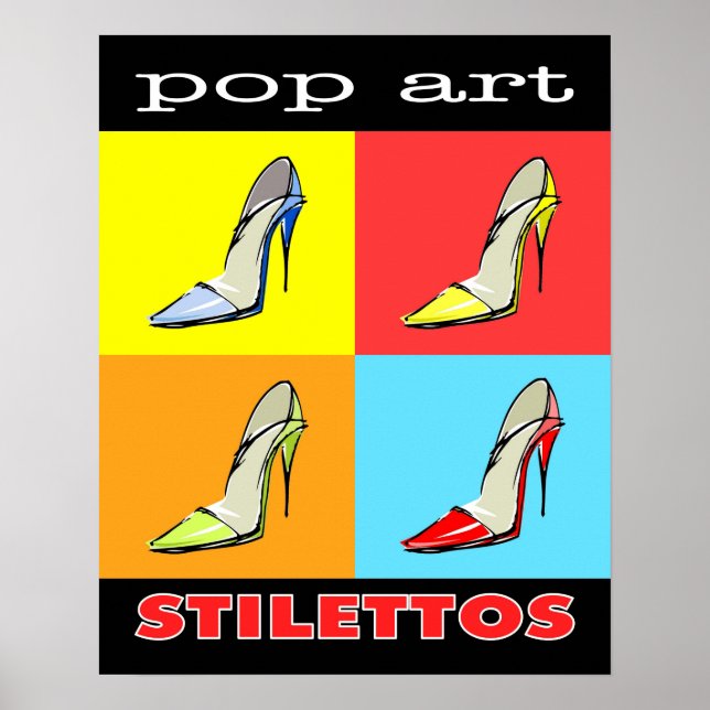 Pop Art Stilettos 16x20 Poster (Front)