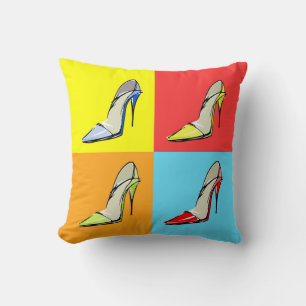 Pop Art Stilettos Pillow, Fashion Theme Pillow
