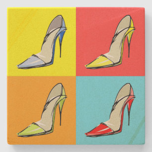 Pop Art Stilettos Stone Coaster, Fashion Theme Coaster
