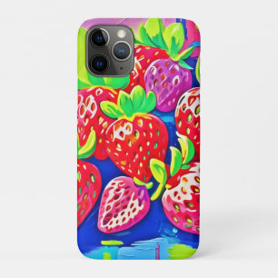 Pop Art Strawberries iPhone 11 Pro Case
