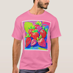 Pop Art Strawberries T-Shirt