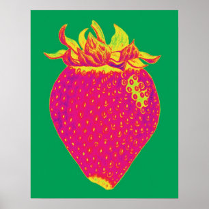 Pop Art Strawberry Print