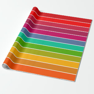 Pop Art Stripes Wrapping Paper