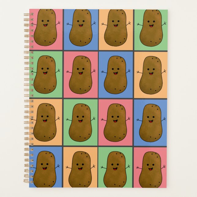 Pop Art Style Potato Planner (Front)