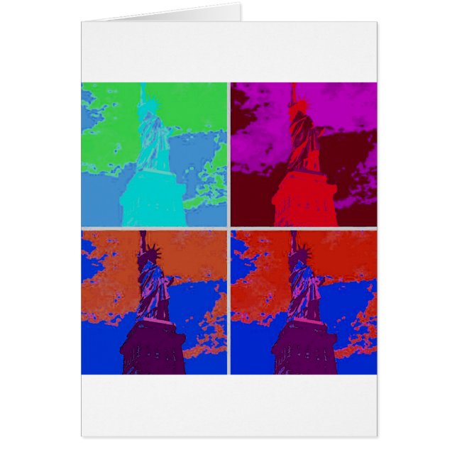 Pop Art Style Statue of Liberty (Front)