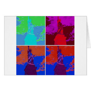 Pop Art Style Statue of Liberty