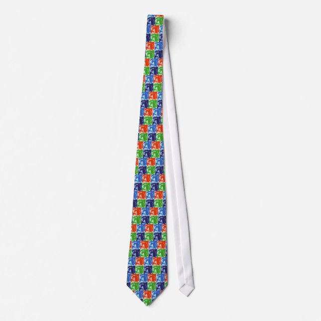 Pop Art Style Statue of Liberty New York Tie (Front)