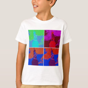 Pop Art Style Statue of Liberty T-Shirt