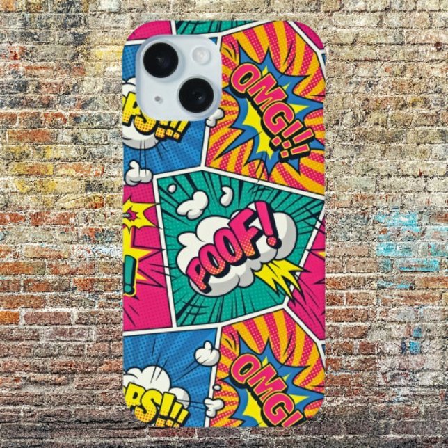 Pop Art Style - Whimsical Retro Comic Explosion Case-Mate iPhone Case (Creator Uploaded)
