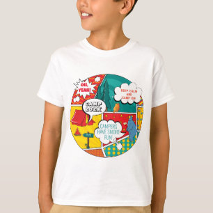 Pop Art Summer Camp Fun T-Shirt