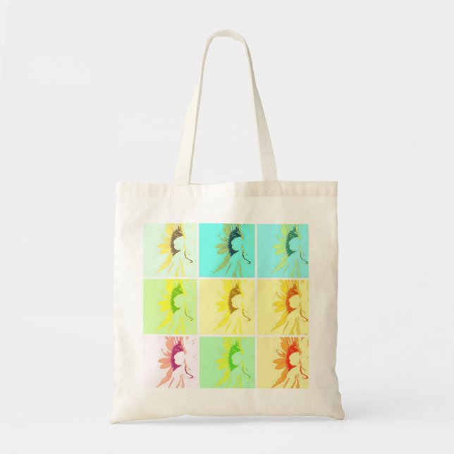 Pop Art Sunflowers Tote Bag (Front)