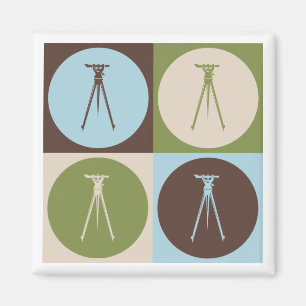 Pop Art Surveying Magnet
