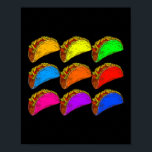 Pop Art Taco Poster<br><div class="desc">Pop Art Taco</div>