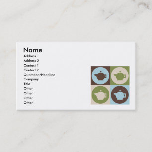Pop Art Tea Business Card