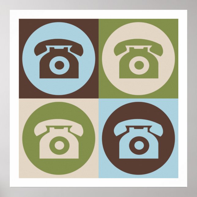 Pop Art Telephones Poster (Front)