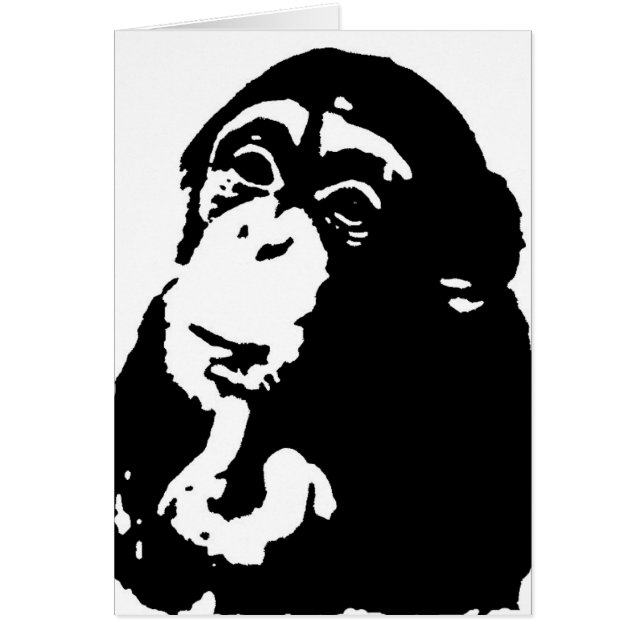 Pop Art Thinking Chimpanzee (Front)