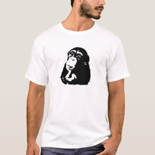 Pop Art Thinking Chimpanzee T-Shirt