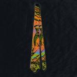 Pop Art TIGER HEAD   your backgr. & ideas Tie<br><div class="desc">Pretty Animal Print Design by EDDA Fröhlich / EDDArt | Pop ART Tiger Head | You miss other colours or products with this design? Feel free to contact me: contact@eddart.de or have a look here: www.zazzle.de/eddartiful*</div>