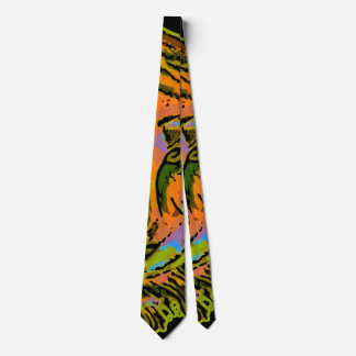 Pop Art TIGER HEAD + your backgr. & ideas Tie