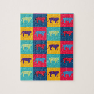 Pop Art Tigers  Jigsaw Puzzle