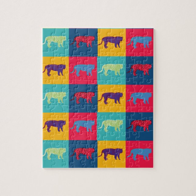 Pop Art Tigers  Jigsaw Puzzle (Vertical)
