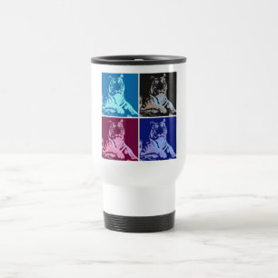Pop Art Tigers Travel Mug