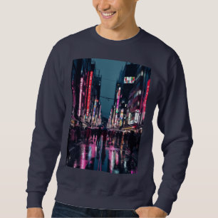 Pop Art Tokyo – Neon Cityscape with Bold Urban Vib Sweatshirt