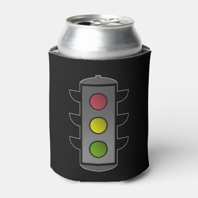 Pop Art Traffic Light Can Cooler (Can Front)