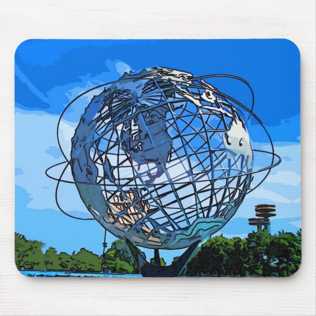 Pop Art Unisphere Mousepad (Front)