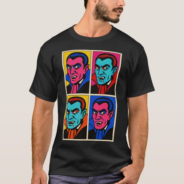 Pop Art Vampire Print | Halloween T-Shirt (Front)