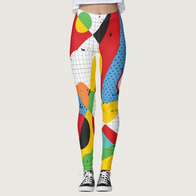 Pop Art, Vibrant Minimalism. Leggings (Front)