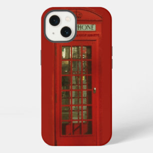 Pop Art Vintage London City Red Telephone Box iPhone 13 Case