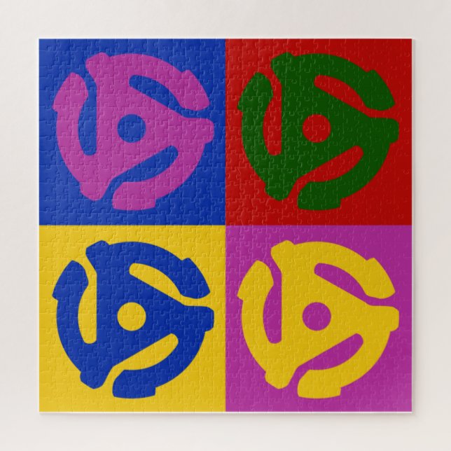 Pop Art Vinyl Record 45 RPM Audiophile Jigsaw Puzzle (Vertical)
