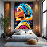 Pop Art Vision of Girl with a Pearl Earring