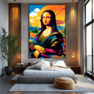 Pop Art Vision of The Mona Lisa Canvas Print