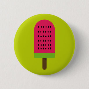 Pop Art watermelon cute fruit popsicle 6 Cm Round Badge