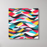 Pop Art Wave Canvas Print<br><div class="desc">This brightly coloured wave design features a touch of Pop Art with a fun waving pattern.</div>