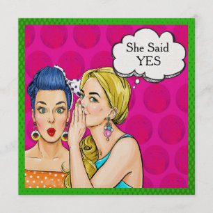 Pop Art Wedding Shower / Birthday Invitation