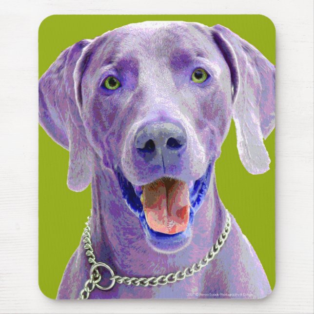 Pop ART Weimaraner Mouse Mat (Front)