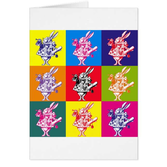 Pop Art White Rabbit (Front)