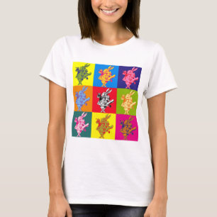 Pop Art White Rabbit Full Colour T-Shirt