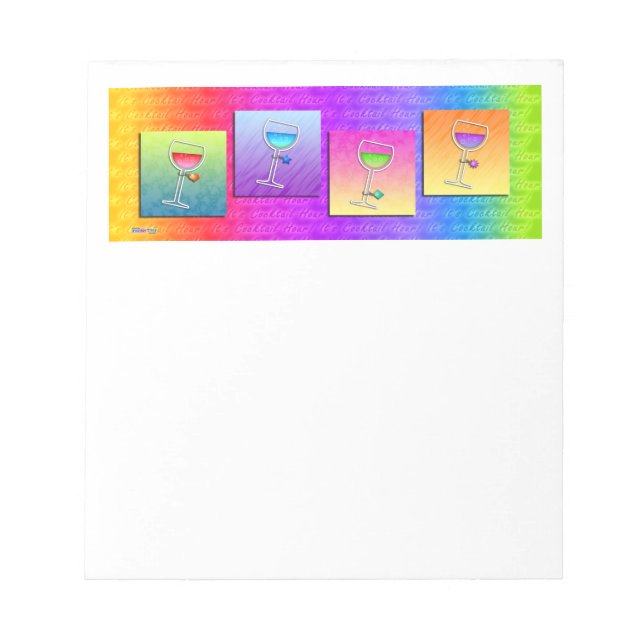 Pop Art WINE NOTEPAD (Front)
