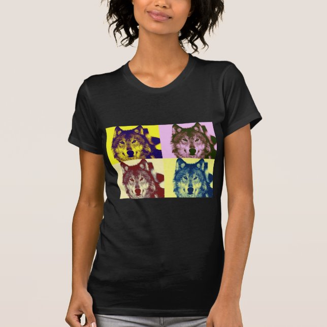 Pop Art Wolf T-Shirt (Front)