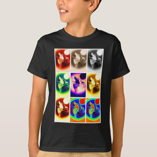 Pop Art Wolf T-Shirt (Front)