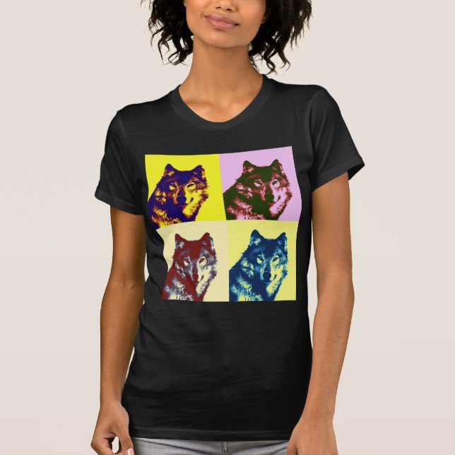 Pop Art Wolf T-Shirt (Front)