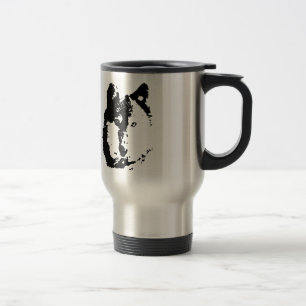 Pop Art Wolf Travel Mug