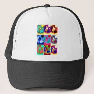 Pop Art Wolf Trucker Hat